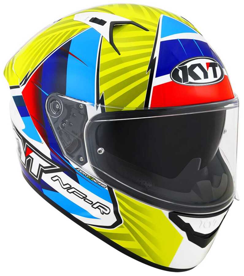 Kyt Nf R Kask Xavi Fores Replica Blu Red Yellow Drd Depo Kyt