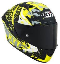 KYT NZ RACE KASK BLAZING MATT YELLOW - 2