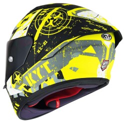 KYT NZ RACE KASK BLAZING MATT YELLOW - 3