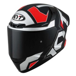 KYT TT-COURSE KASK ELECTRON MAT GRİ/KIRMIZI 