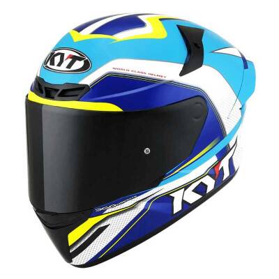 KYT TT-COURSE KASK GRAND PRIX AÇIK MAVİ BEYAZ - 1