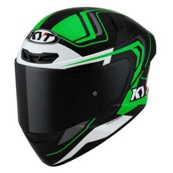 KYT TT-COURSE KASK OVERTECH SİYAH/YEŞİL 