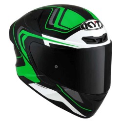 KYT TT-COURSE KASK OVERTECH SİYAH/YEŞİL - 2