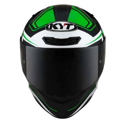 KYT TT-COURSE KASK OVERTECH SİYAH/YEŞİL - 5