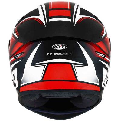 KYT TT-COURSE KASK TOURIST KIRMIZI FLUO - 4