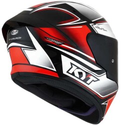 KYT TT-COURSE KASK TOURIST KIRMIZI FLUO - 6