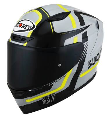 SUOMY TRACK-1 KASK NINETY SEVEN GREY-YELLOW - 1